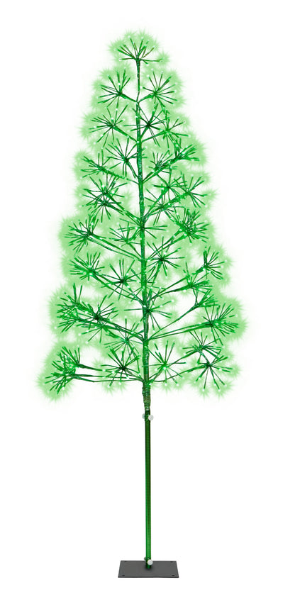 6' Green Starburst LED Tree