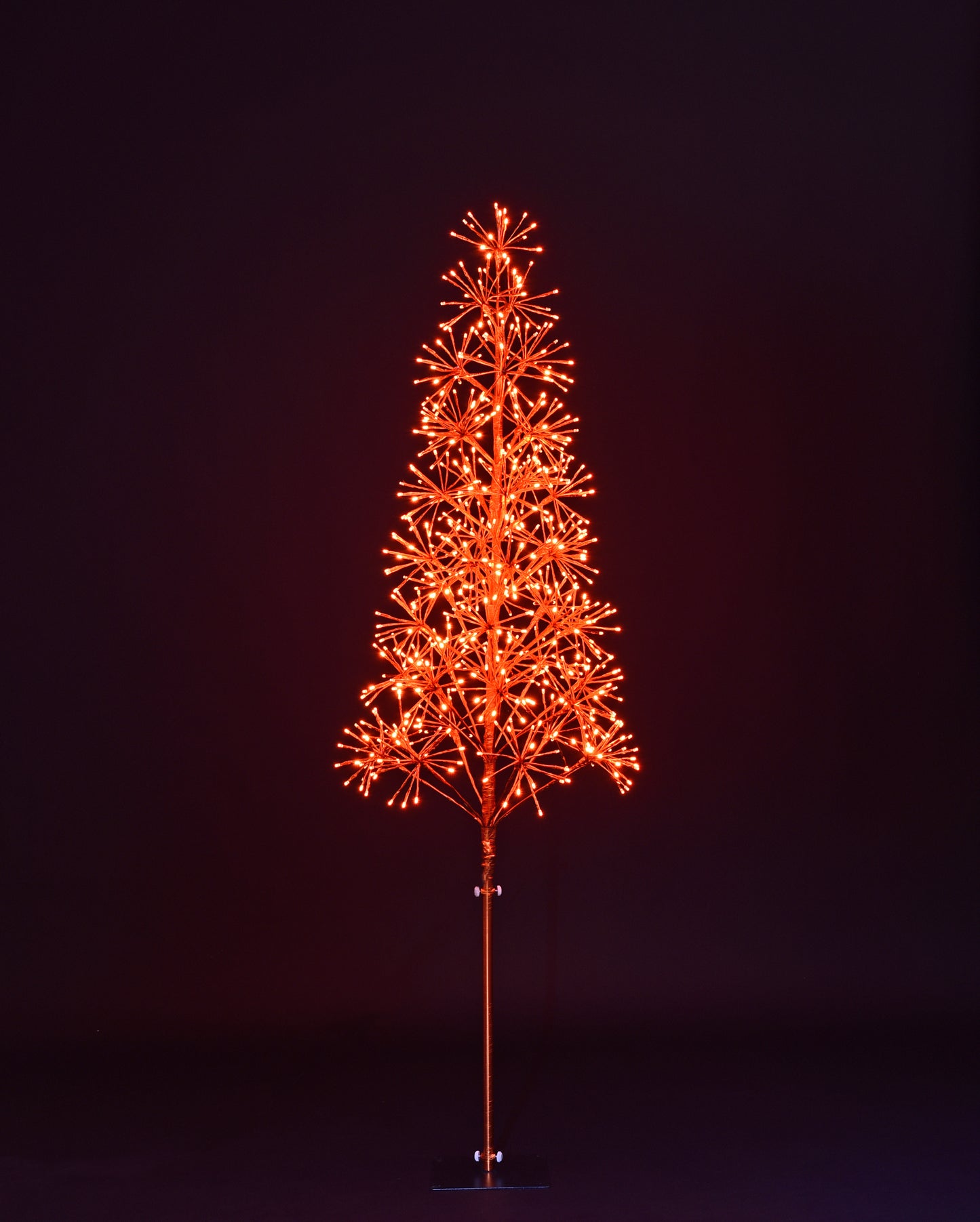 6' Orange Starburst LED Tree