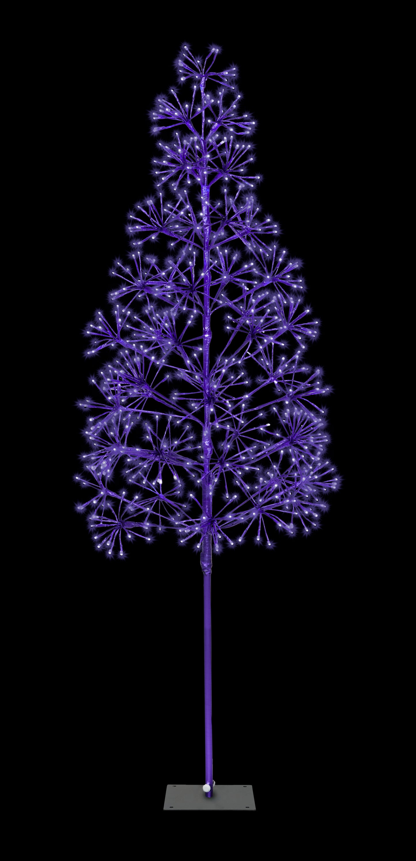 6' Purple Starburst LED Tree