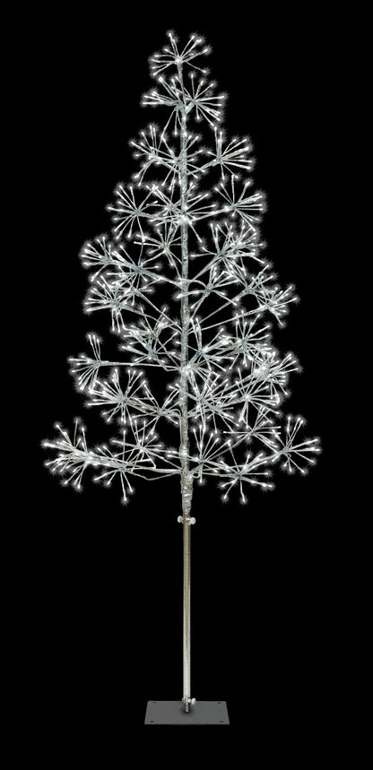 6' Pure White Starburst LED Tree