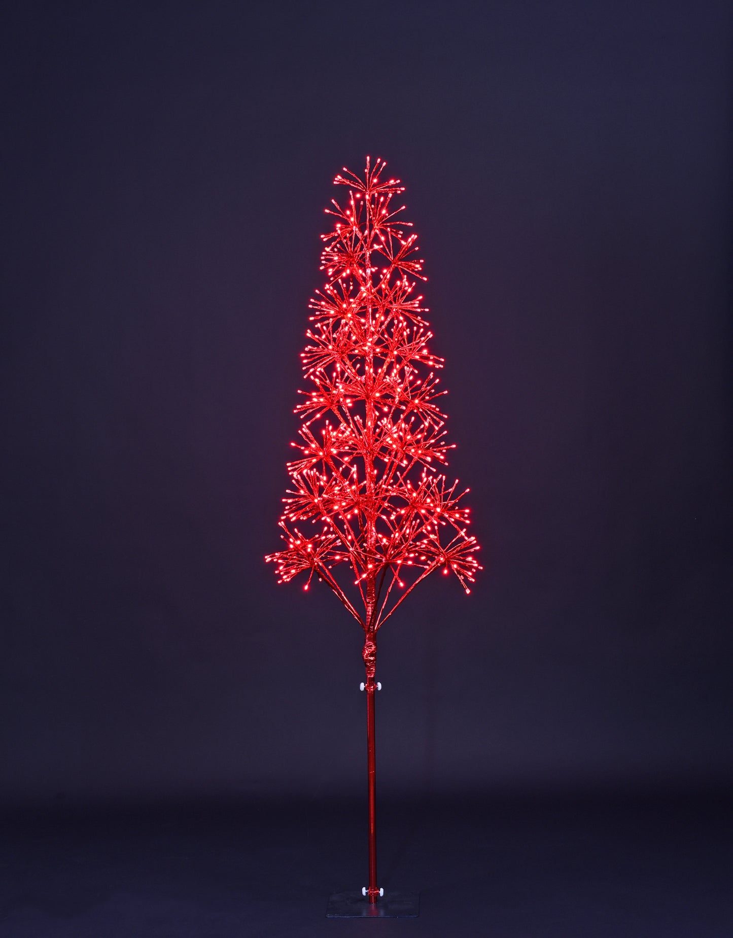 6' Red Starburst LED Tree