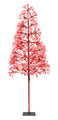 6' Red Starburst LED Tree