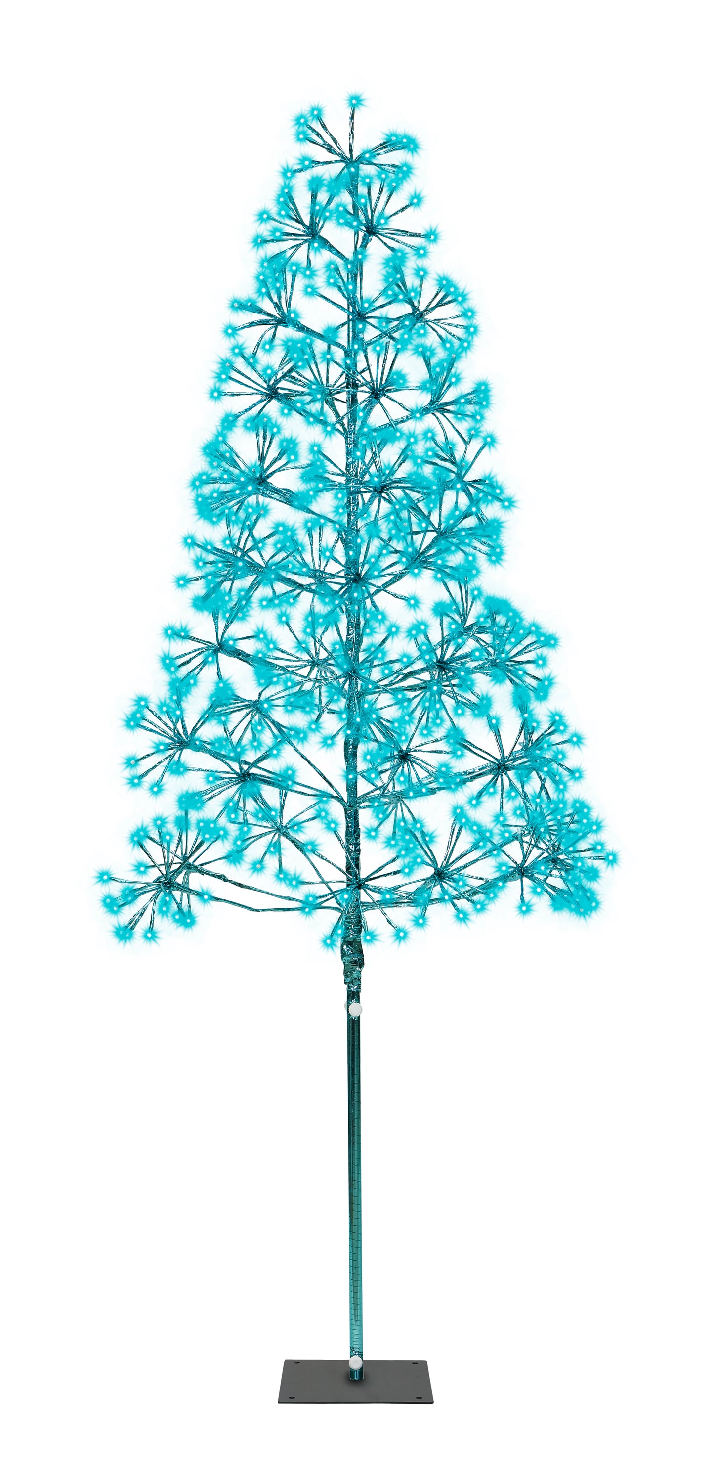 6' Teal Starburst LED Tree