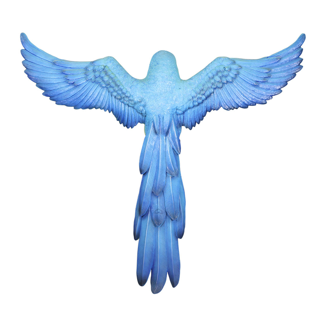 7.5' Blue and Yellow Hanging Macaw Parrot Statue