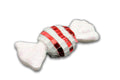 12 Pack of Red and White Candy Ornaments with Glitter Enhancements