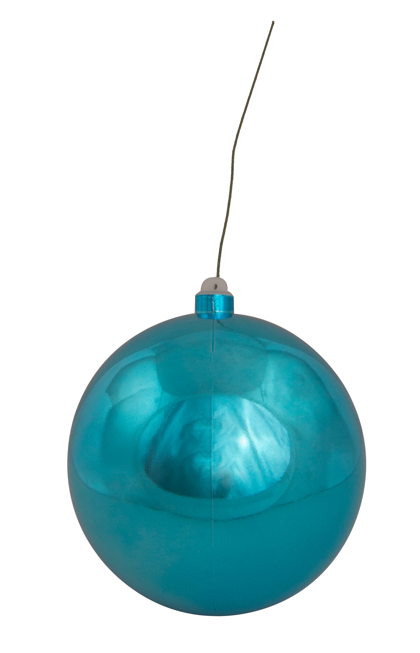 10" Shiny Aqua 250mm Ball Ornament UV Coated