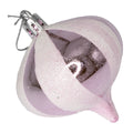 36 Pack Light Pink Onion Ornament with Glitter Stripes