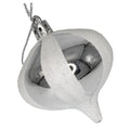 36 Pack Silver Onion Ornament with Glitter Stripes