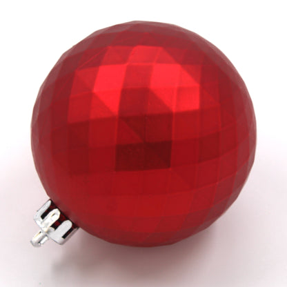 50 Pack Red, Green, White and Clear Assorted Ball Ornaments