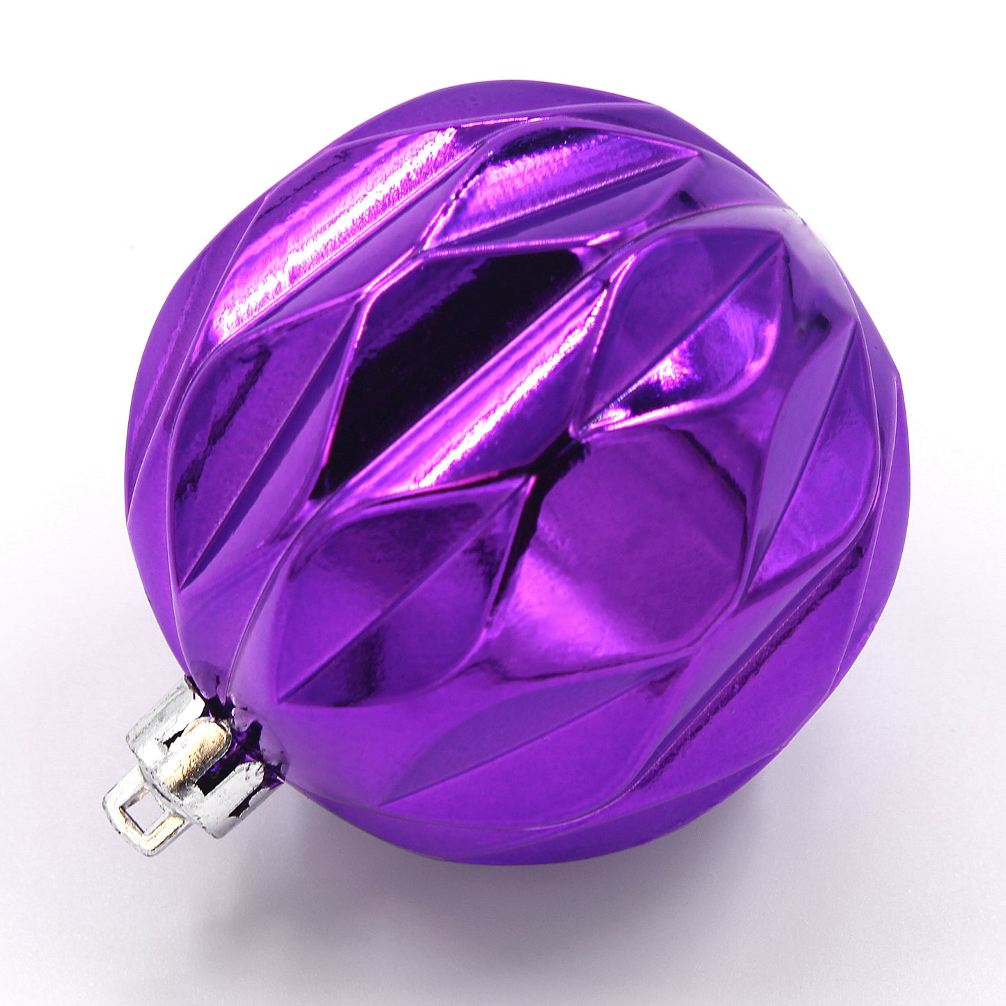 50 Pack Hot Pink, Purple, Teal, Lime Green and Clear Assorted Ball Ornaments