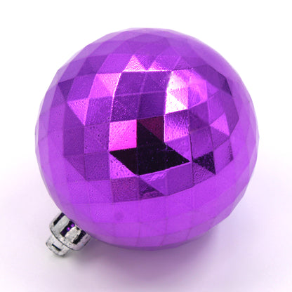 50 Pack Hot Pink, Purple, Teal, Lime Green and Clear Assorted Ball Ornaments