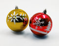 16 Pack Red and Gold Assorted Ball Ornaments