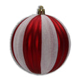 12 Pack Red and White Assorted Ball Ornaments