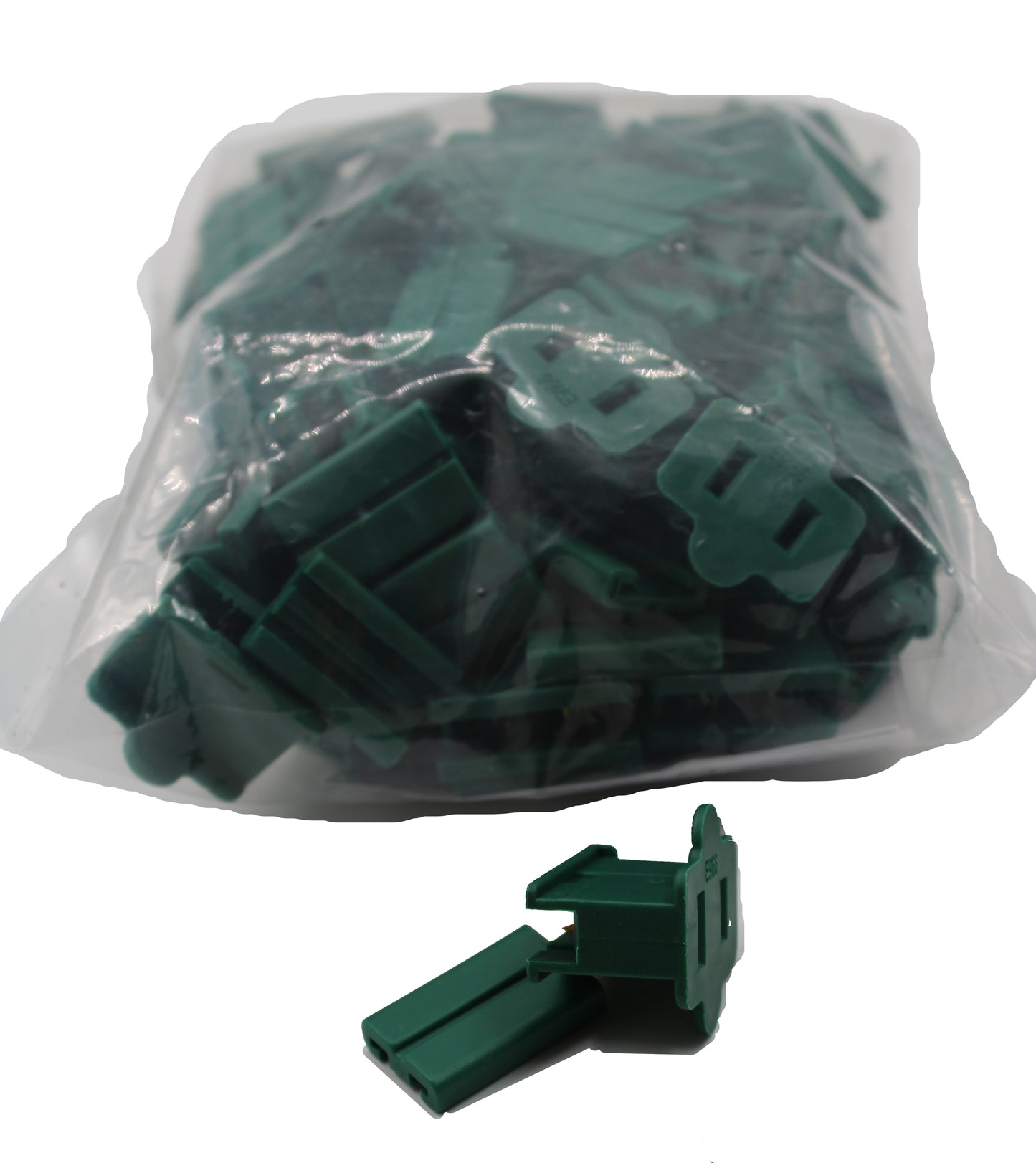 50 Pack Green Inline Female Zip Plug SPT 1