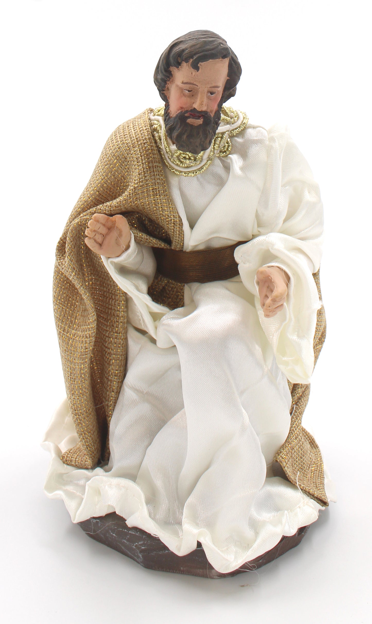11 Piece 8" Brown Fabric Nativity