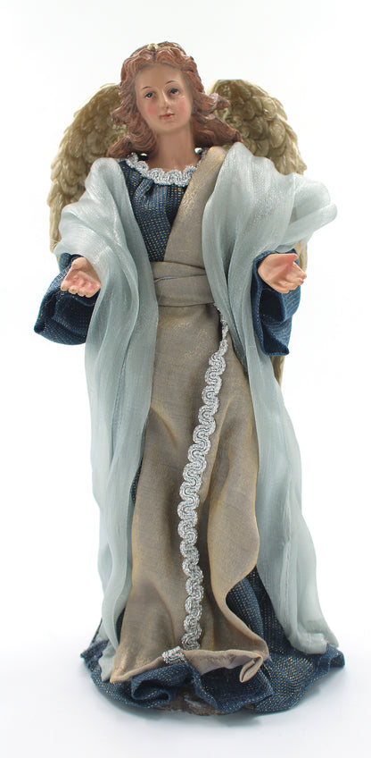 11 Piece 12" Blue Fabric Nativity