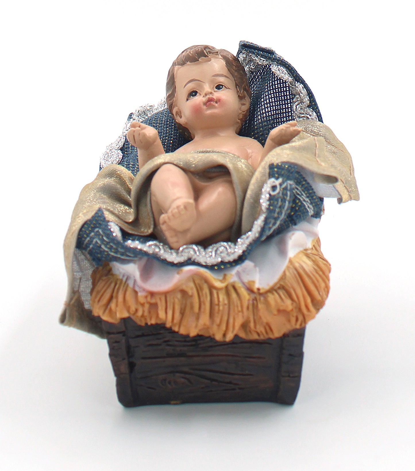 11 Piece 12" Blue Fabric Nativity