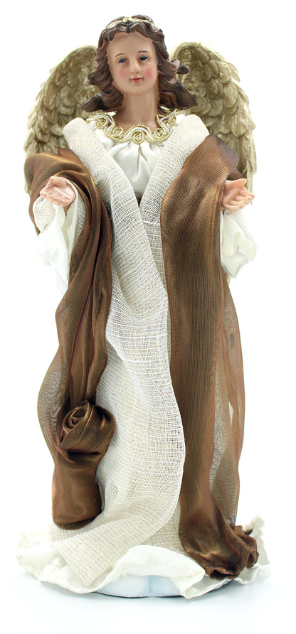 11 Piece 12" Brown Fabric Nativity