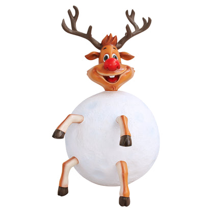 5' Reindeer in Snowball