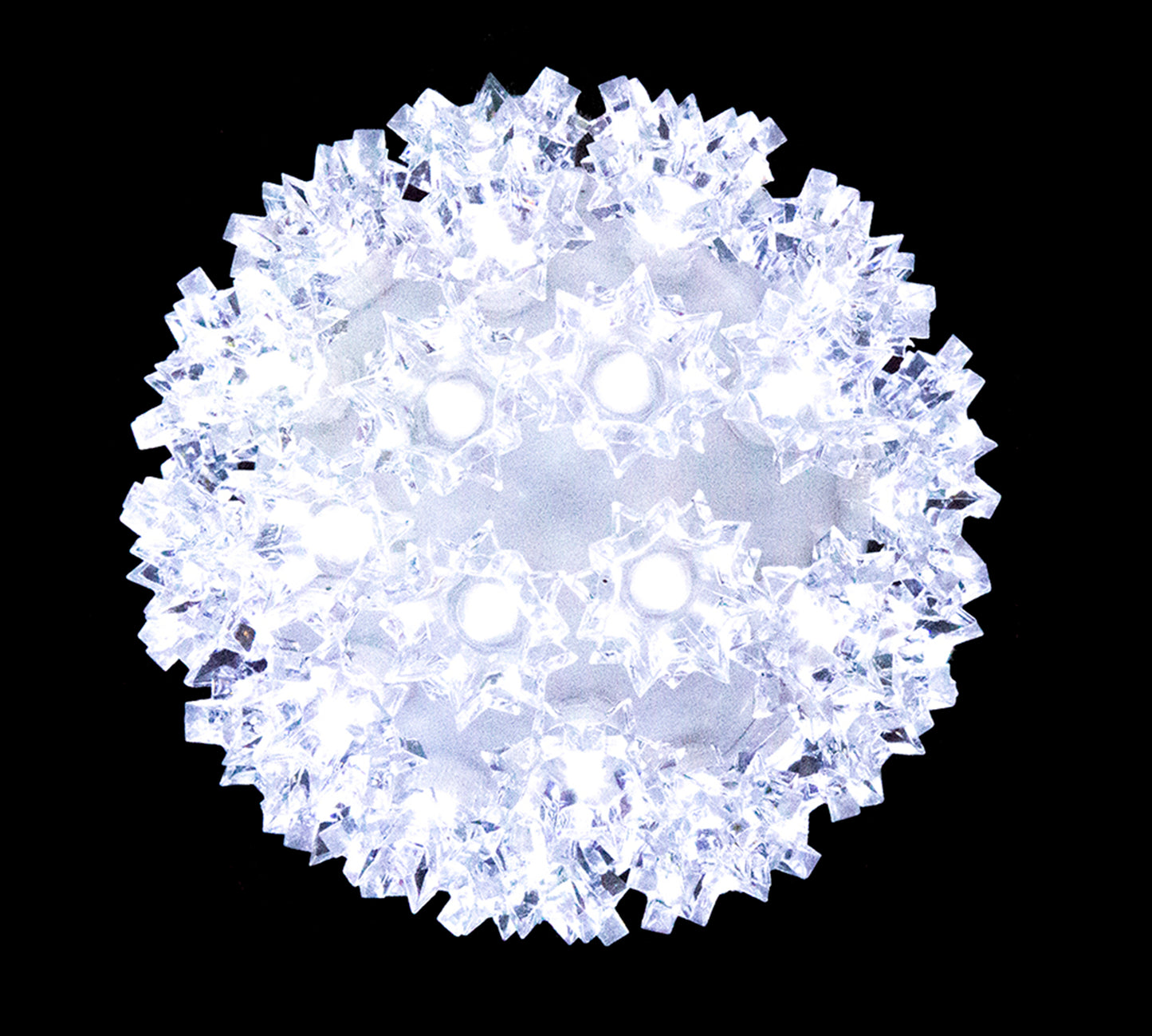 6" Sphere with 50 5mm Pure White LEDs with 1/5 Strobes