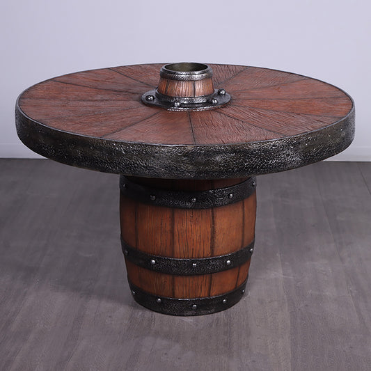 2.5 Tall Whiskey Barrel Table