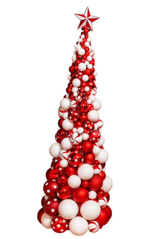8' Ball Ornament Tree