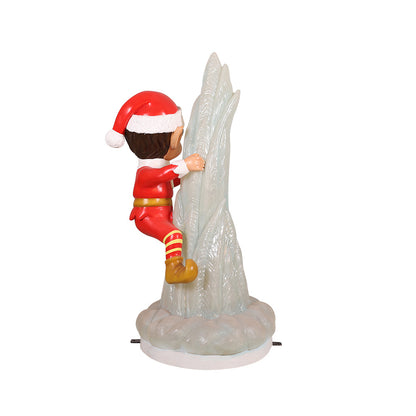 56" Santa's Elf on Icicle in Red