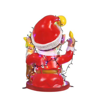 2.5' Elf Tangled in Lights