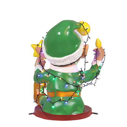 2.5' Elf Tangled in Lights