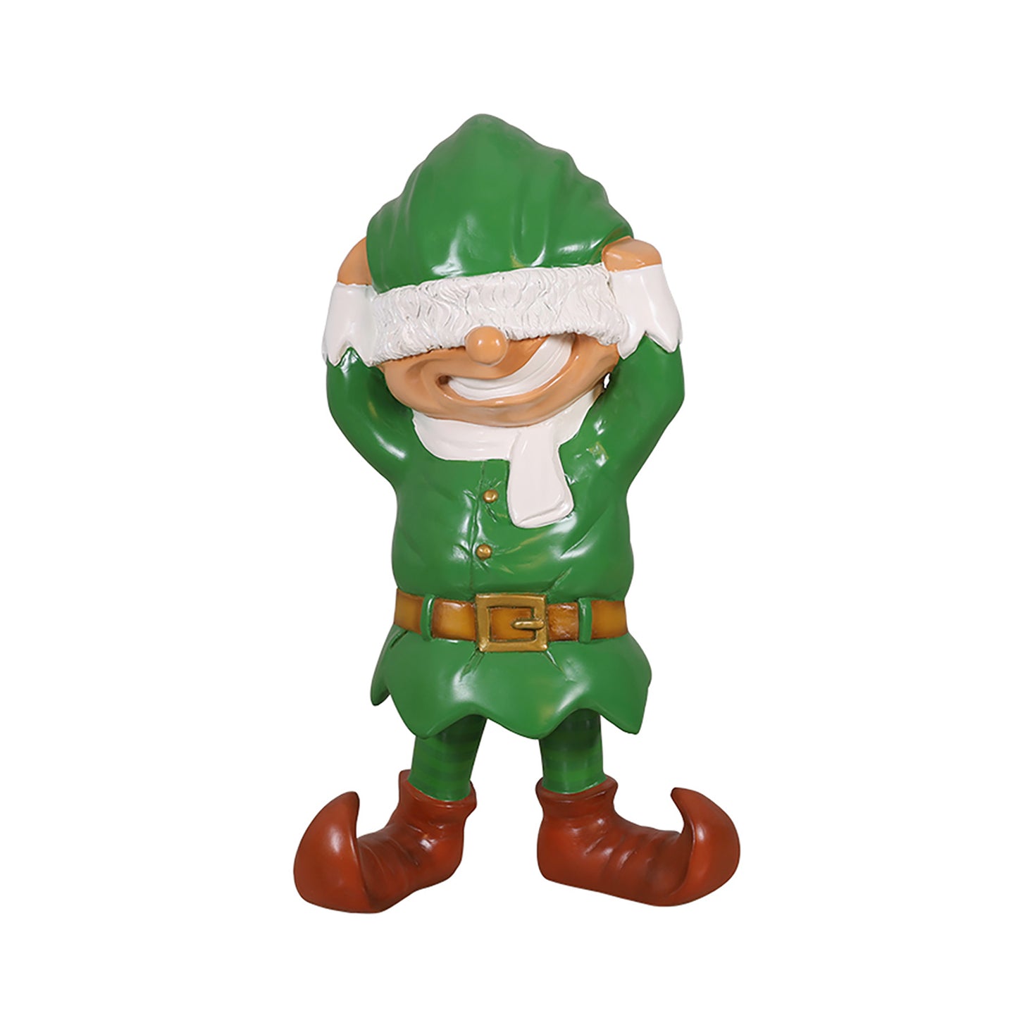 Santa's Elf Playing Peek A Boo 36"