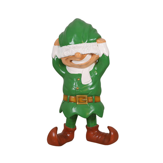 Santa's Elf Playing Peek A Boo 36"
