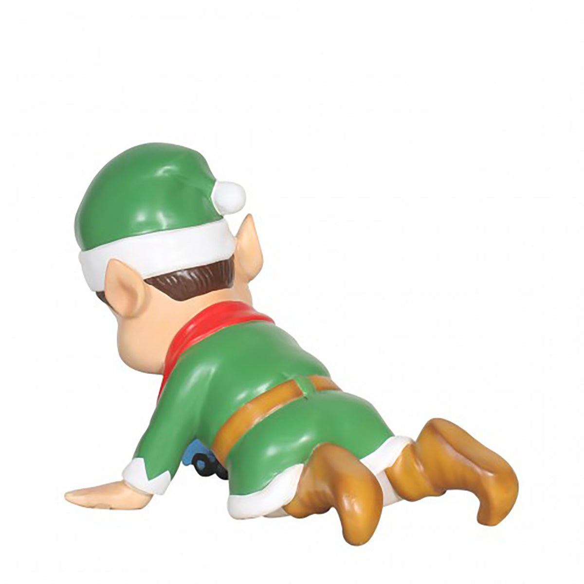 Elf with Blue Toy Truck