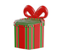 Red, Green, and White Gift Box Chair