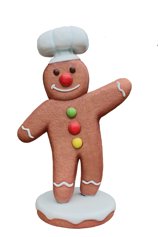 5' Waving Gingerbread Baker