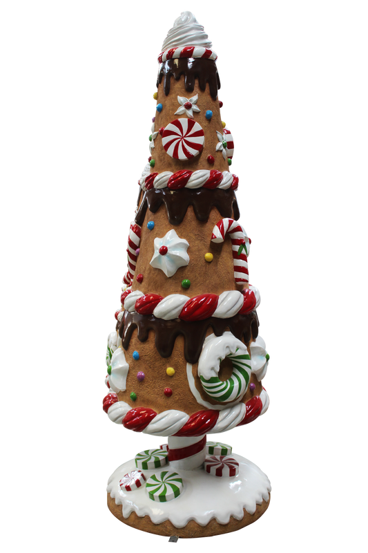 3D Gingerbread Tree 6'