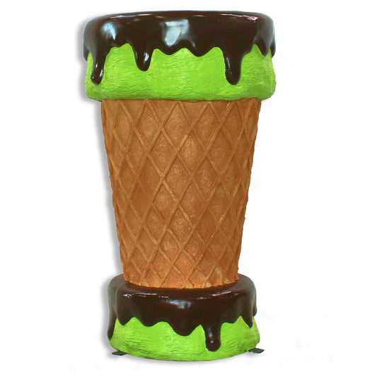 3.5' Mint Ice Cream Cone Bar Table