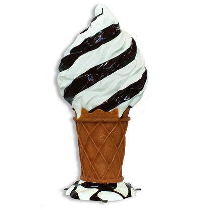 5' Chocolate and Vanilla Ice Cream Cone Bar Chair