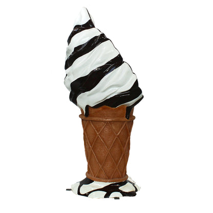 5' Chocolate and Vanilla Ice Cream Cone Bar Chair