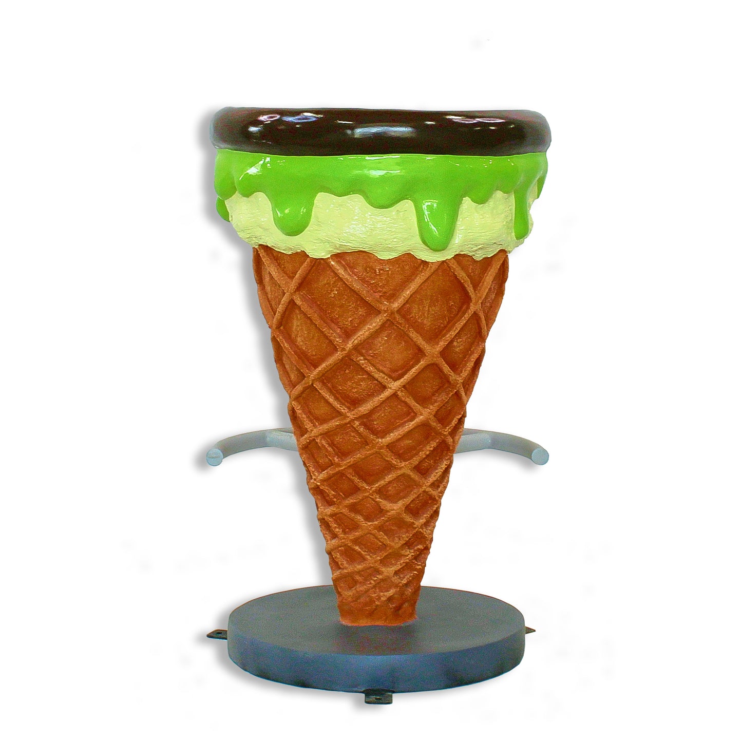 2.75' Mint Ice Cream Cone Bar Stool