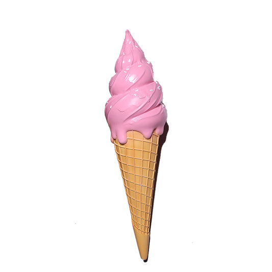 Hanging Strawberry Twist Ice Cream Cone