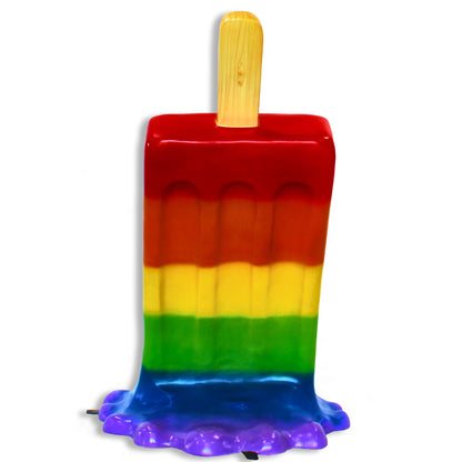 4'  Rainbow Melting Popsicle