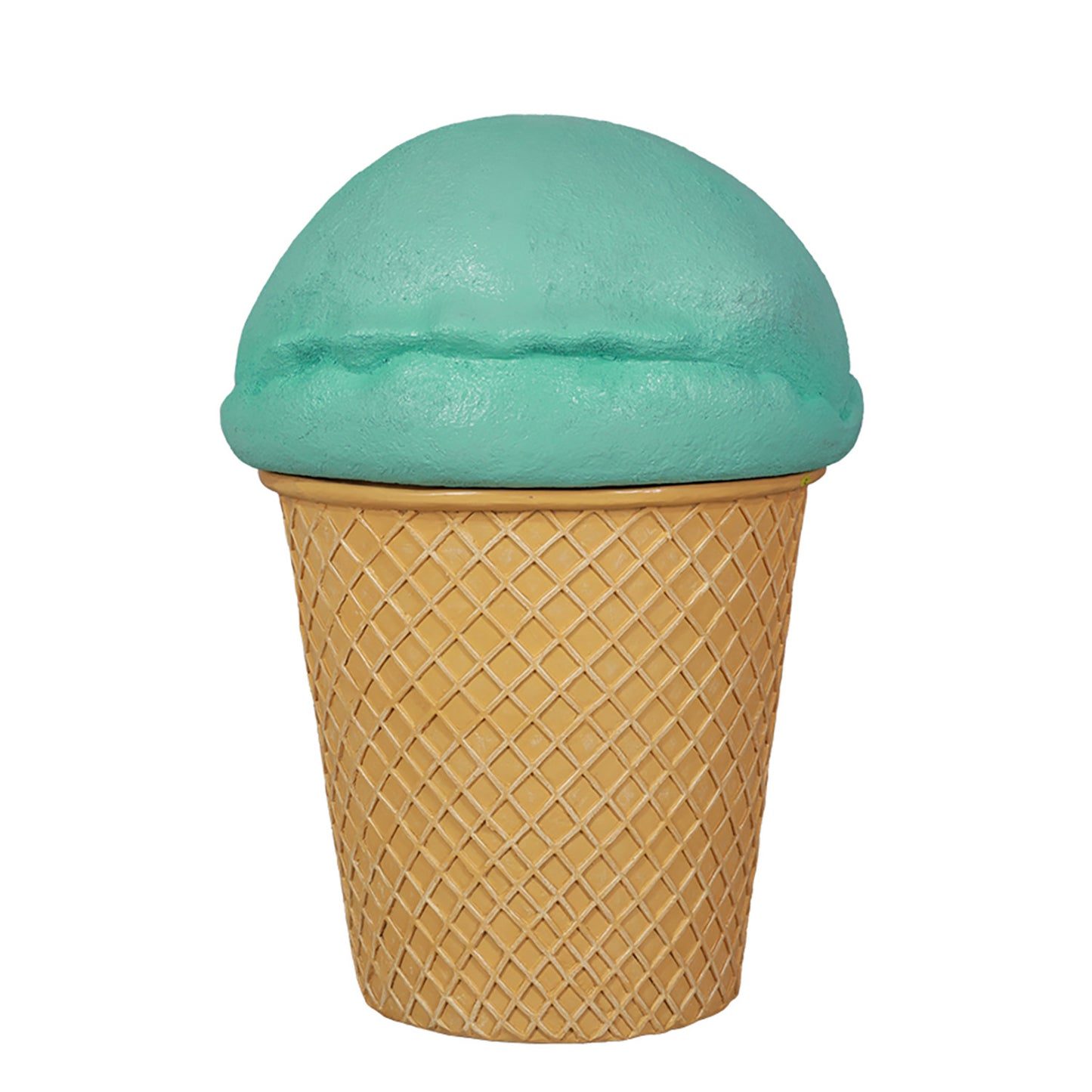 Mint Green Ice Cream Trash Can