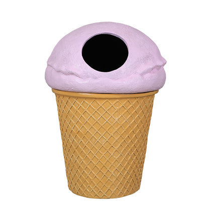 Pink Ice Cream Trash Can
