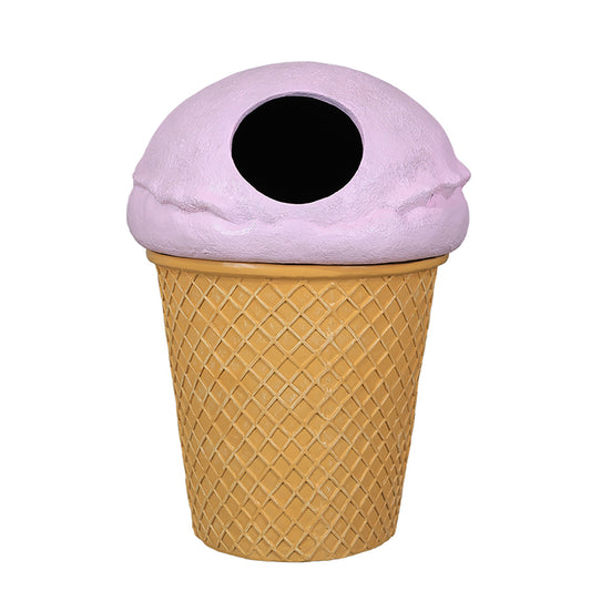 Pink Ice Cream Trash Can