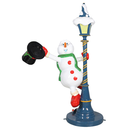 3.5'  Snowman on Lamp Post