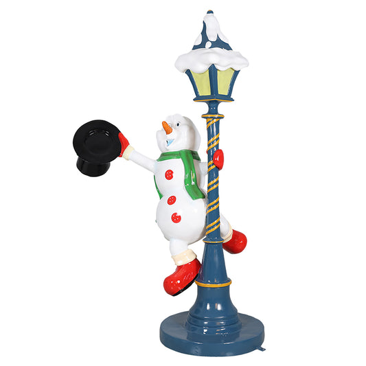3.5'  Snowman on Lamp Post