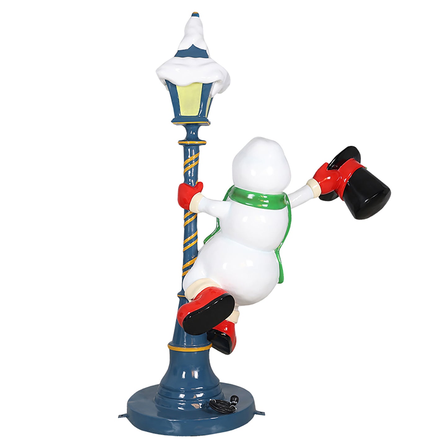 3.5'  Snowman on Lamp Post