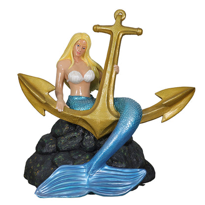 Mermaid Sitting on Anchor