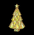 6.5' 3D Warm White Tree with a Star on Top
