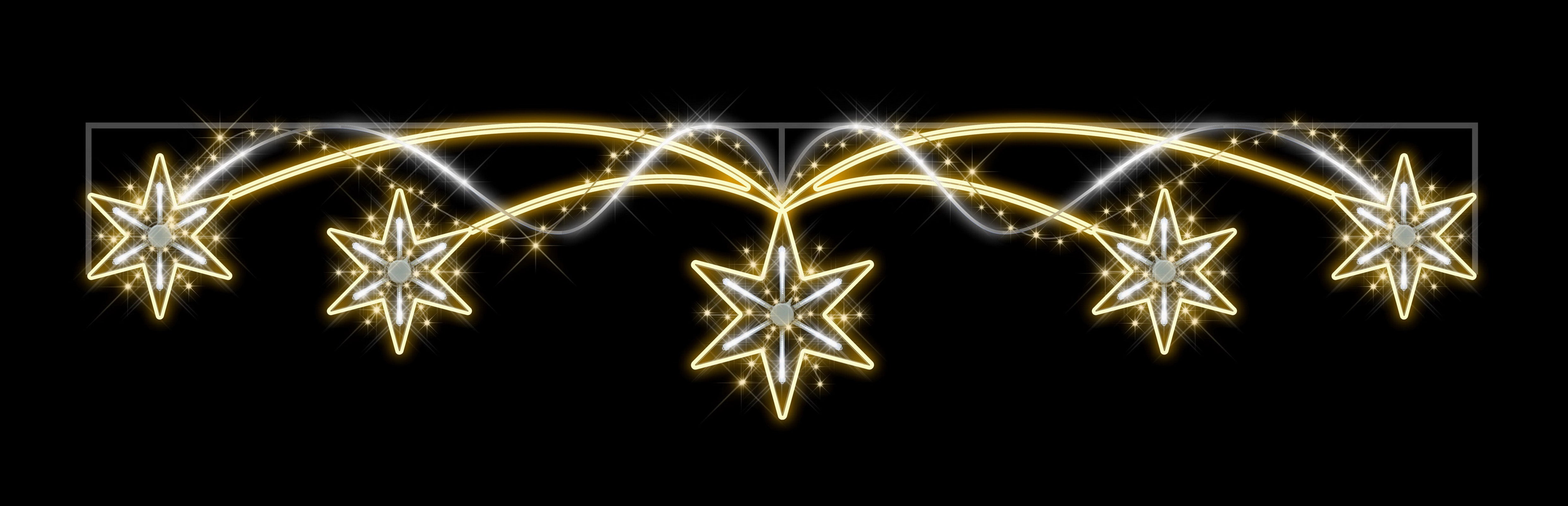 15' 5 Star Streamer with Chasing Effect – WinterlandInc